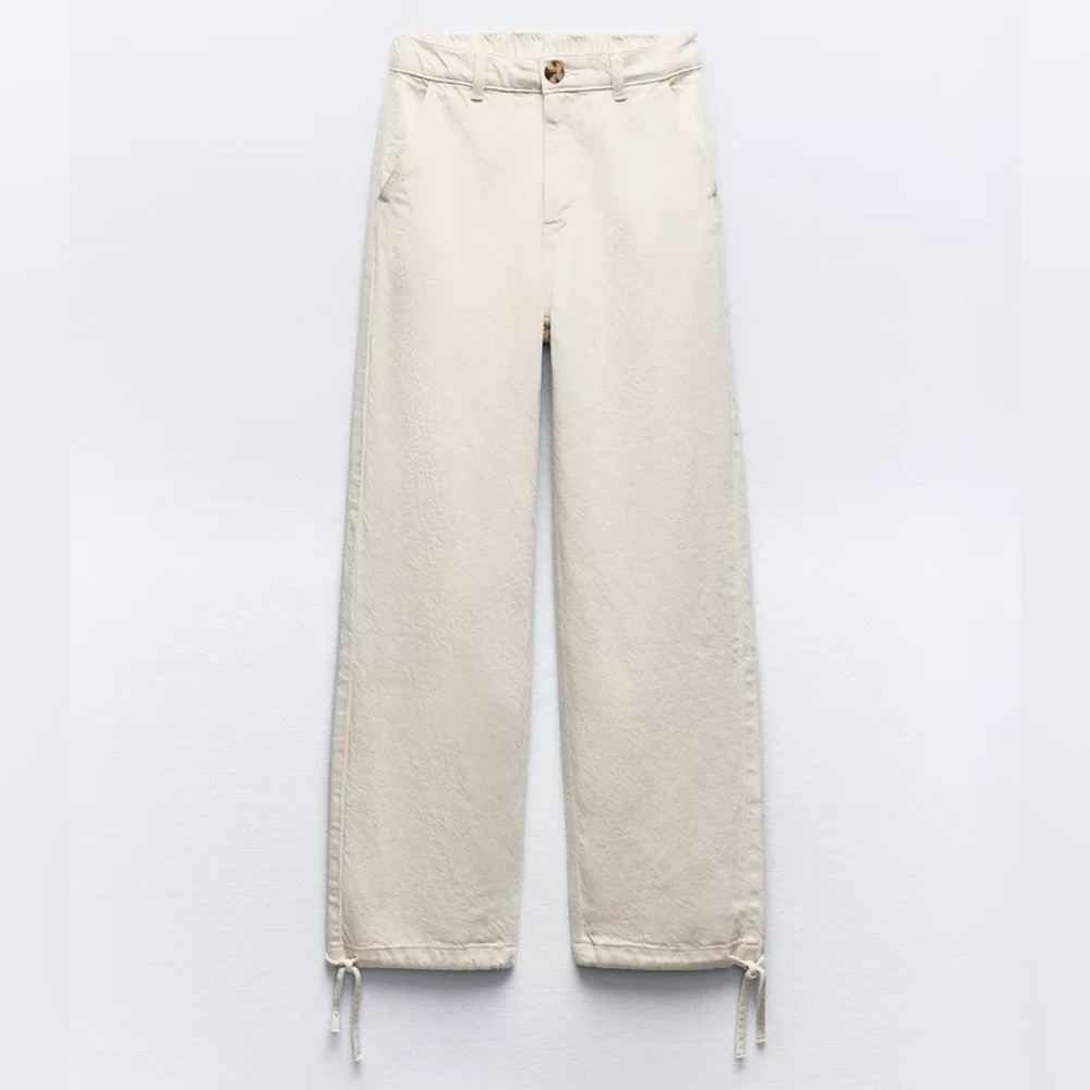 •Unavailable• Zara High Waist Z975 Drawstring Cuff Jogger Pants S - Picture 2 of 5